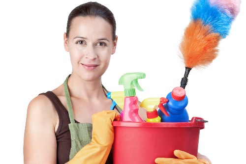 Airbnb turnover cleaning in a Kennington apartment living room