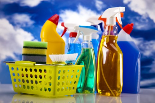 Low-carbon van used for sustainable cleaning operations