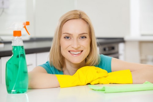 Cleaning safety checklist and protective equipment