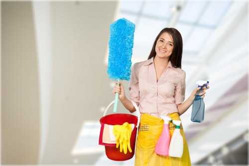 Team promoting safe and professional cleaning standards