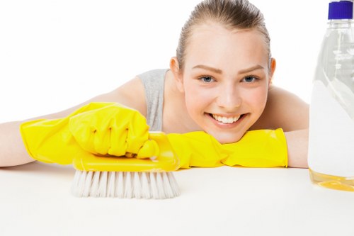 Local cleaner maintaining a Kennington office space